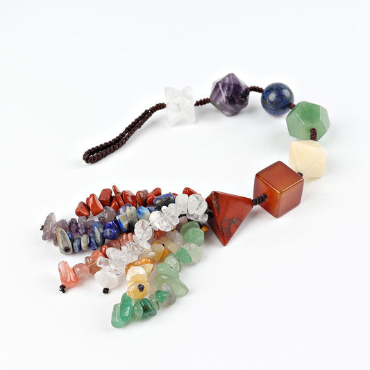 10" Chakra Crystal Hanging Ornament Wholesale Crystals
