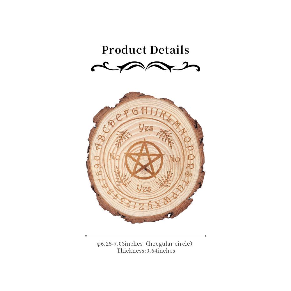 Irregular Round Wooden Coaster Wholesale Crystals