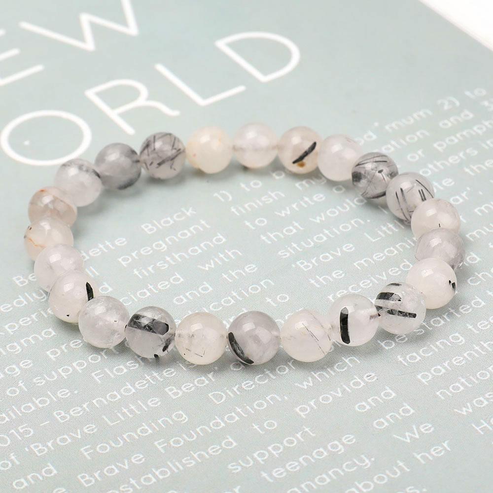 8mm Black Tourmaline Bracelet Wholesale Crystals