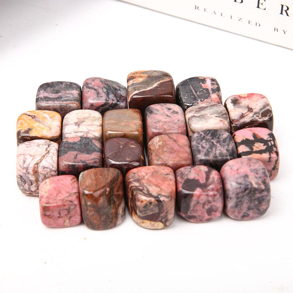 0.1kg Rhodonite Cubes Bag Wholesale Crystals