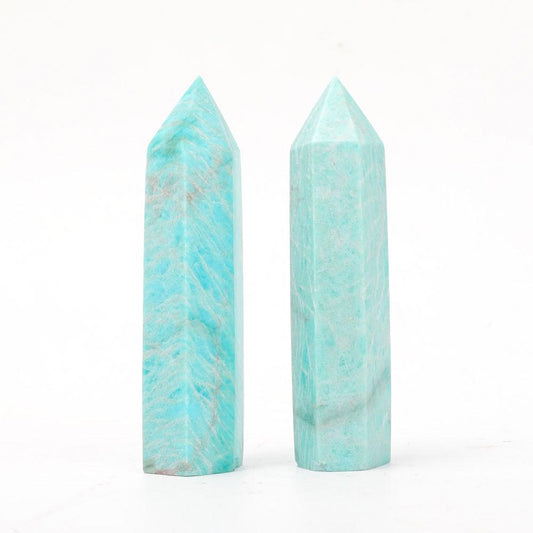 Set of 2 Amazonite Points Wholesale Crystals
