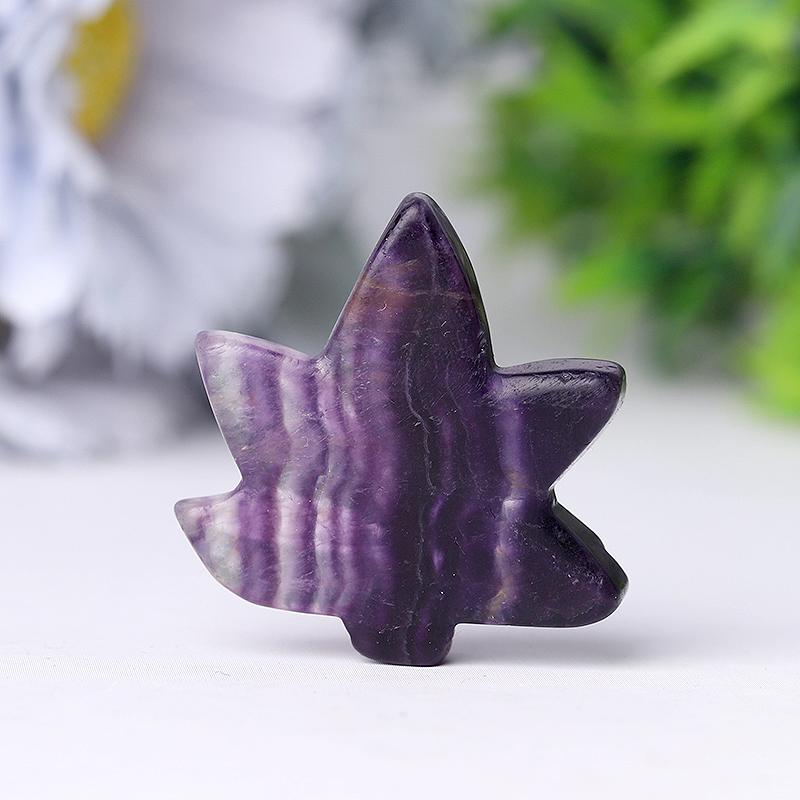 Fluorite Leaf Crystal Carvings Wholesale Crystals