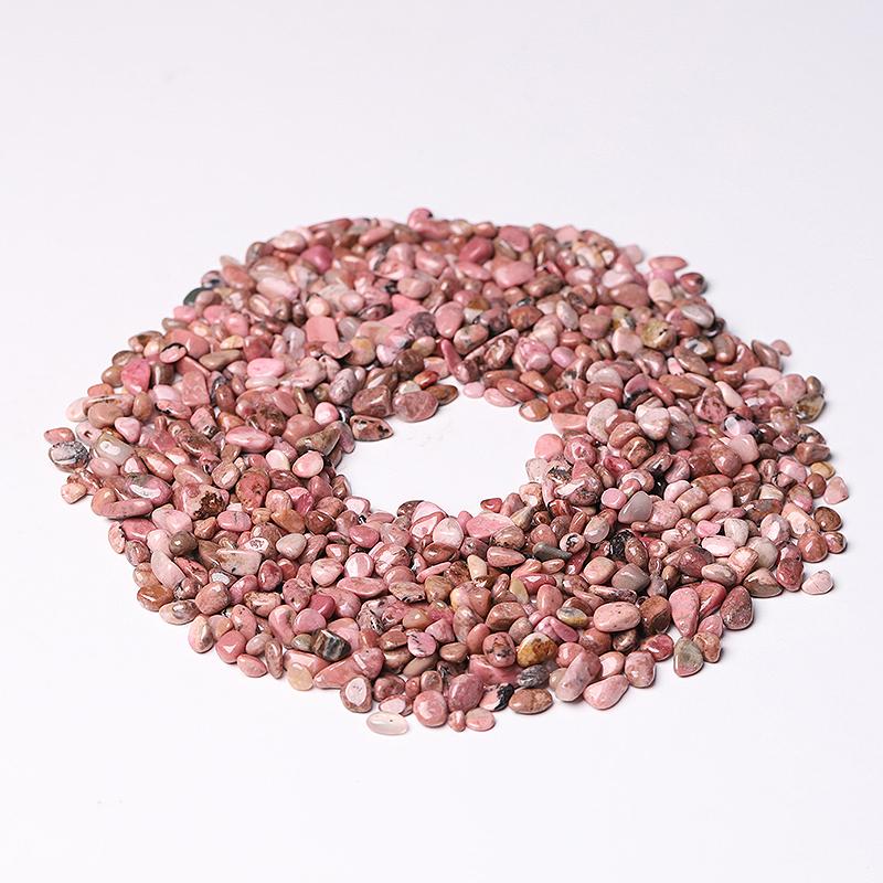 0.1kg Different Size Natural Rhodonite Chips Crystal Chips for Decoration Wholesale Crystals