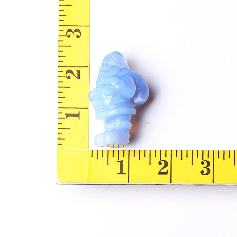2" Blue Opalite Santa Claus Crystal Carvings for Christmas Wholesale Crystals