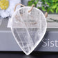 3.3" Clear Selenite Drop Shape with Hanging Rope Wholesale Crystals