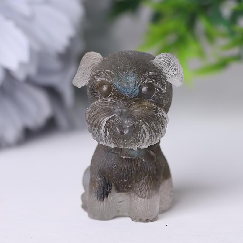 Wholesale Resin Crystal Schnauzer Dog Wholesale Crystals