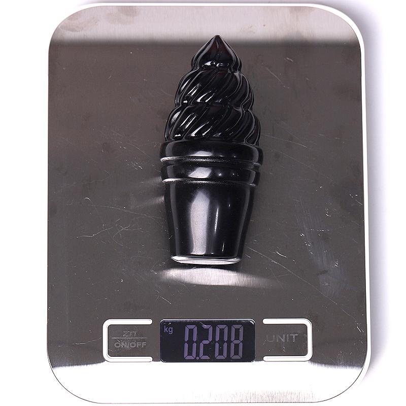 4" Black Obsidian Ice Cream Crystal Carvings Wholesale Crystals