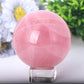 2.0"-4.5" Rose Quartz Sphere Wholesale Crystals