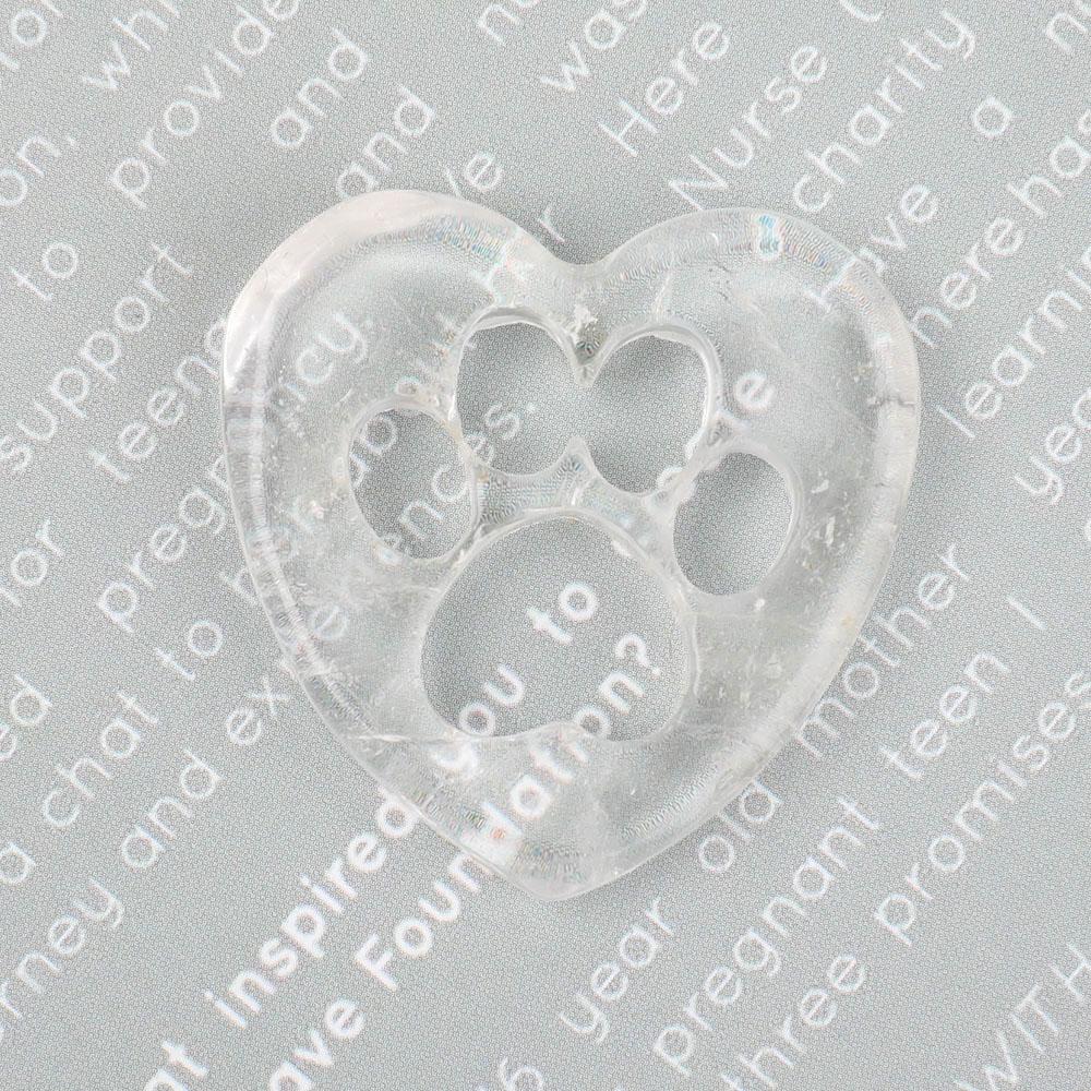 Clear Quartz Heart Shape with Claw Carving Wholesale Crystals