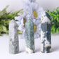 Wholesale Natural Moss Agate Point Healing Stone Wholesale Crystals