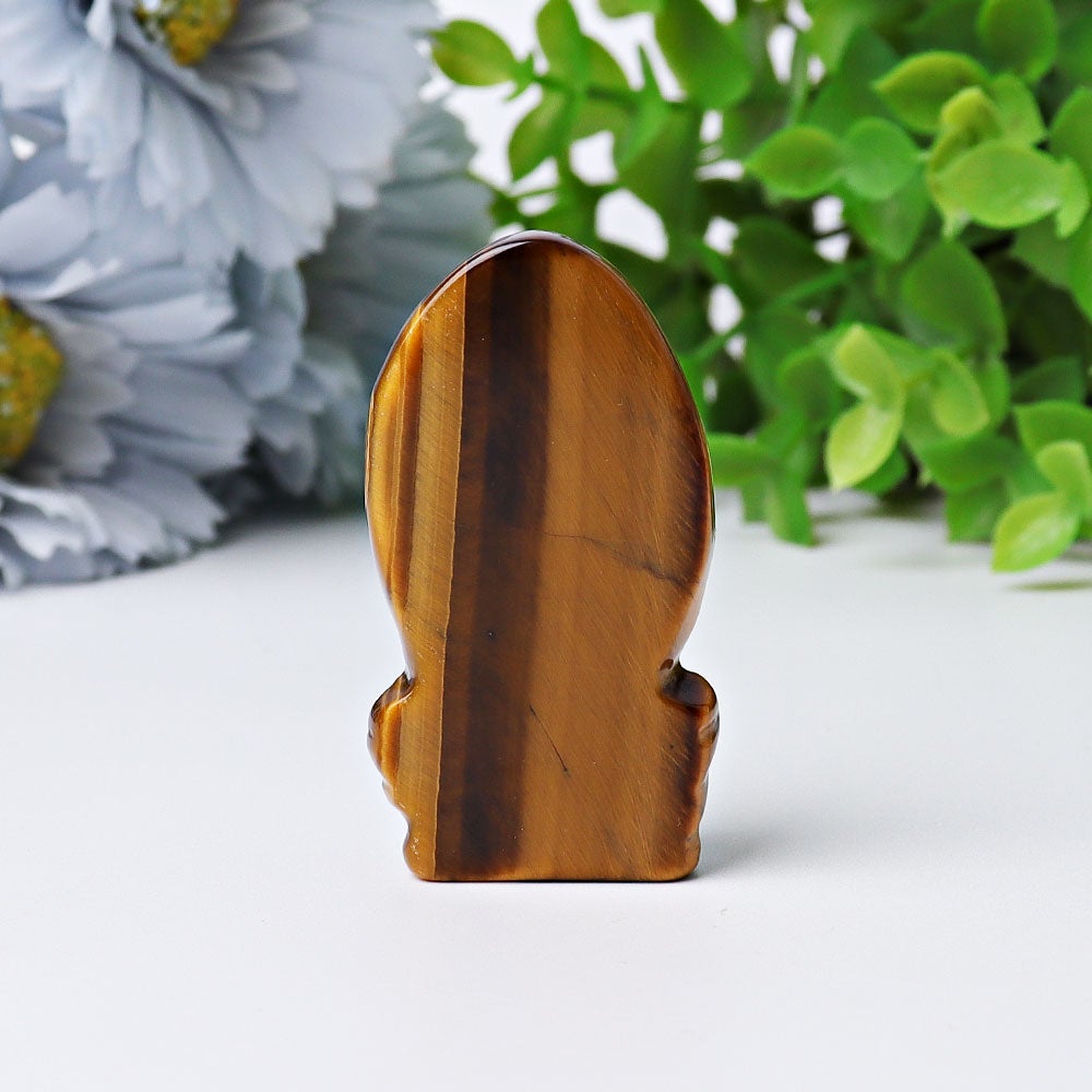1.9" Tiger's Eye Ganesha Crystal Carving Wholesale Crystals
