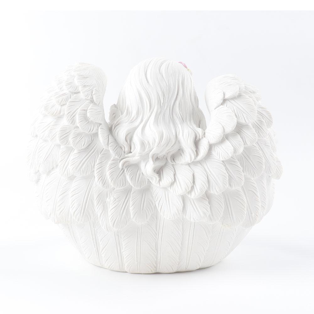 Resin White Cute Baby Angel Stand Wholesale Crystals