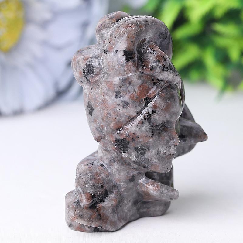 2.5" Yooperlite Medusa Crystal Carvings Wholesale Crystals