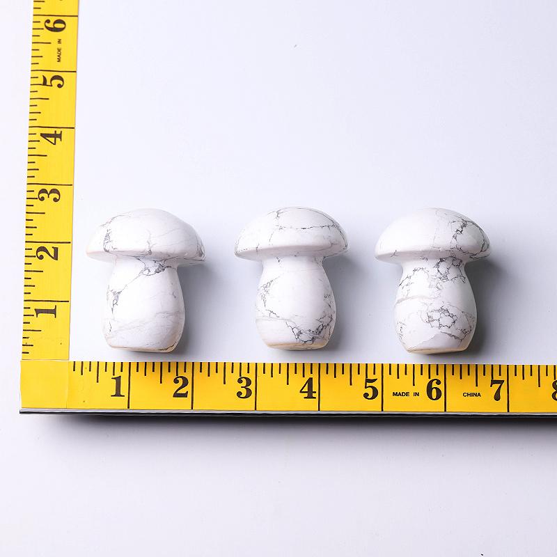 2" Howlite Mushroom Crystal Carvings Wholesale Crystals
