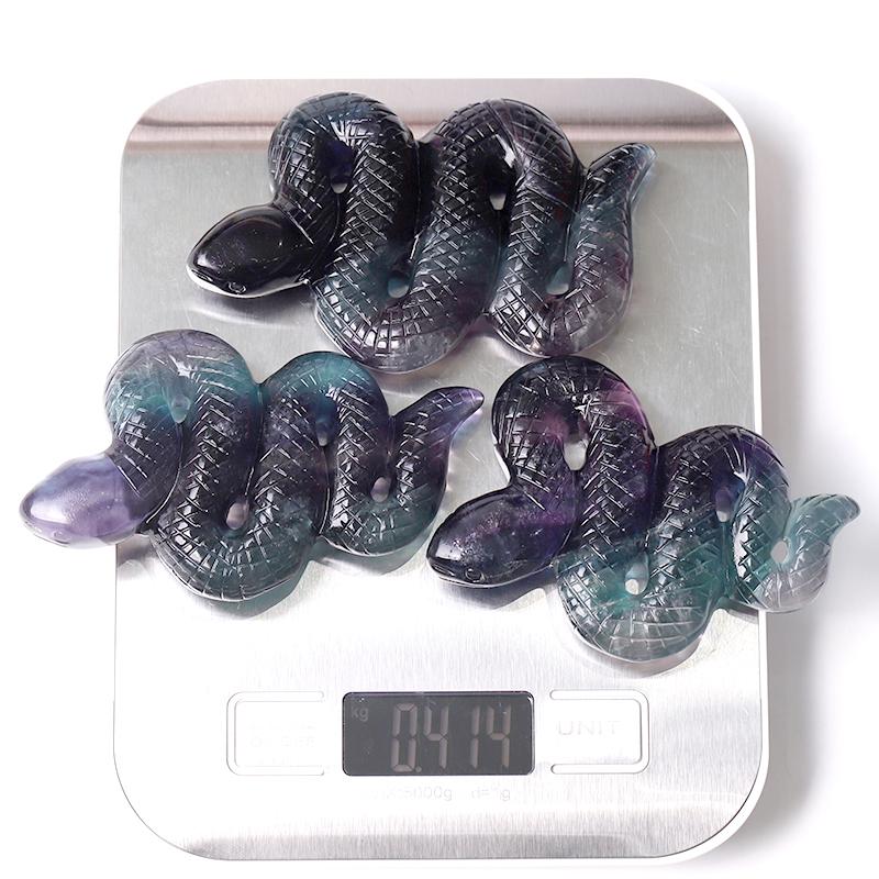 4" Fluorite Snake Crystal Carvings Wholesale Crystals