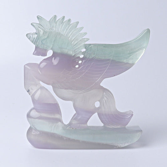 4.5" Fluorite Unicorn Crystal Carvings Wholesale Crystals
