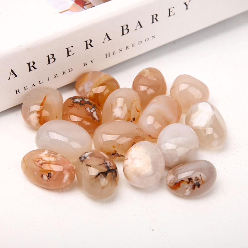0.1kg Flower Agate Tumbles Wholesale Crystals