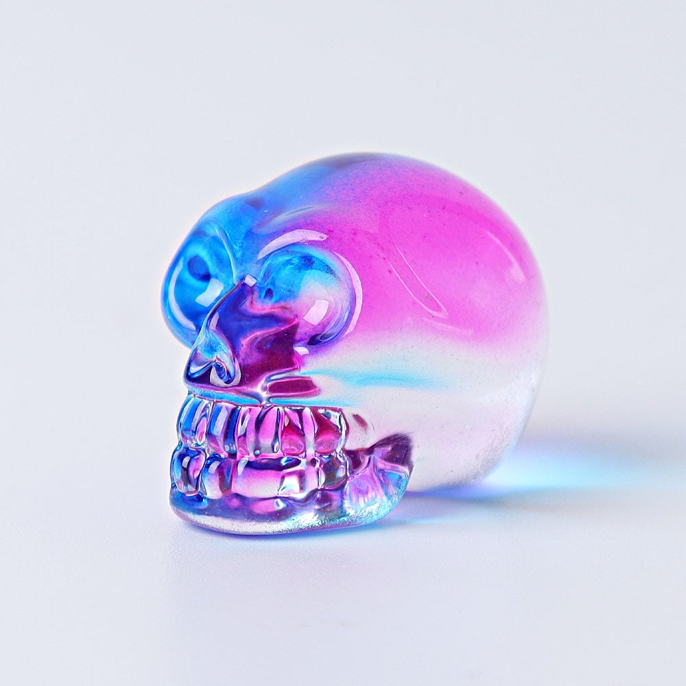 1" Aura Skull  Angel Crystal Carvings （Random sending color） Wholesale Crystals