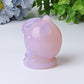 2.2" Pink Opalite Jiggly Puff Crystal Carvings Wholesale Crystals