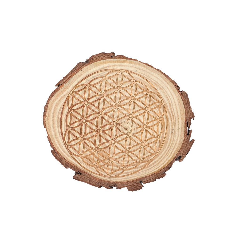 Wooden Coaster 10cm Wholesale Crystals