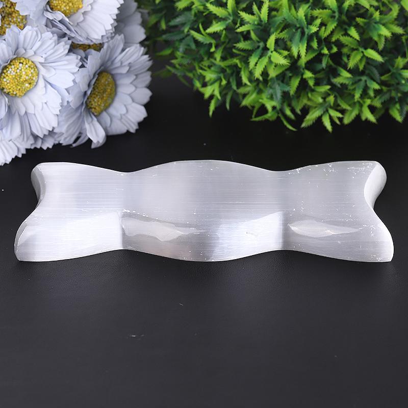 8" Polished Selenite Triple Bowls Wholesale Crystals