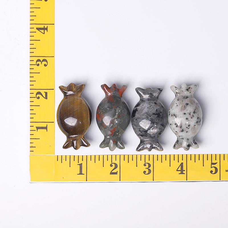 2" High Quality Natural Carved Crystal Candy Carving for Gift Wholesale Crystals