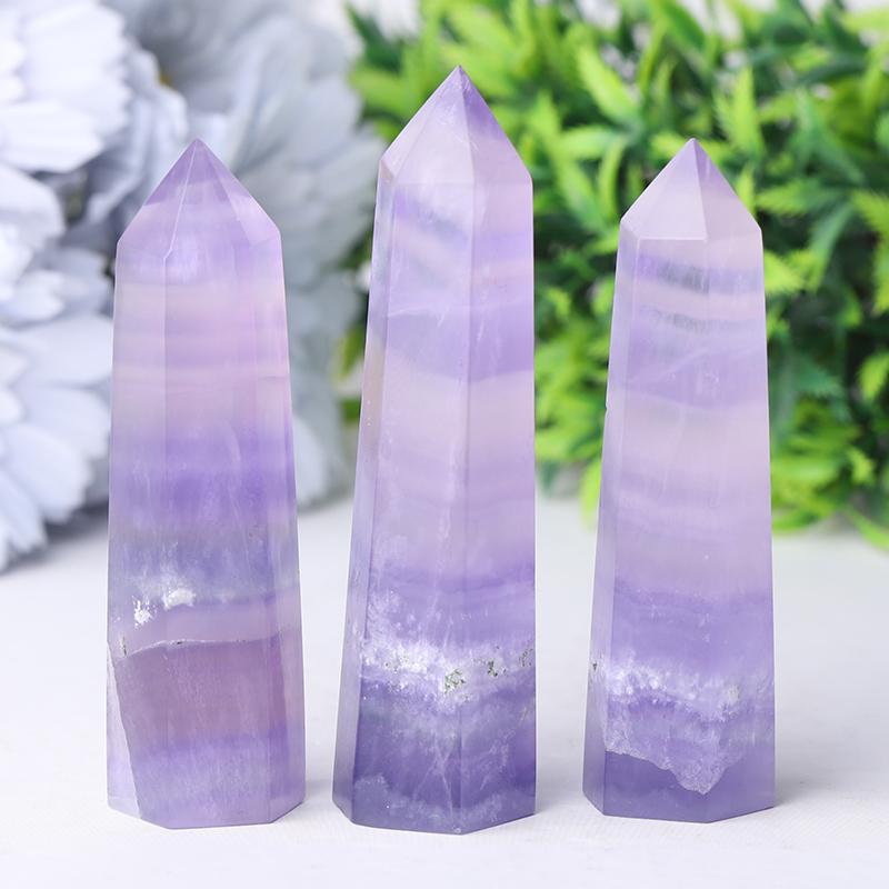 2.4"-4.5" Flourite Crystal tower Wholesale Crystals