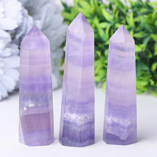 2.4"-4.5" Flourite Crystal tower Wholesale Crystals