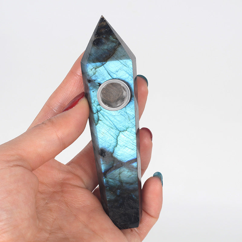 Labradorite Smoking Pipe wholesale support mixed customization Wholesale Crystals