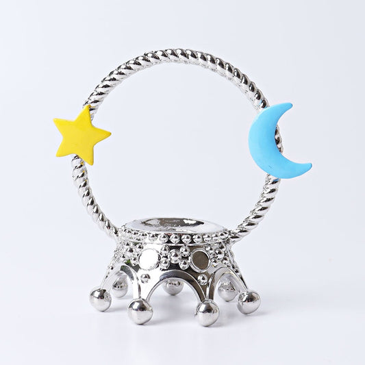 3" Metal Crown Design Stand Wholesale Crystals