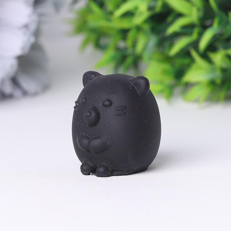 2" Black Obsidian Crystal Carvings Wholesale Crystals