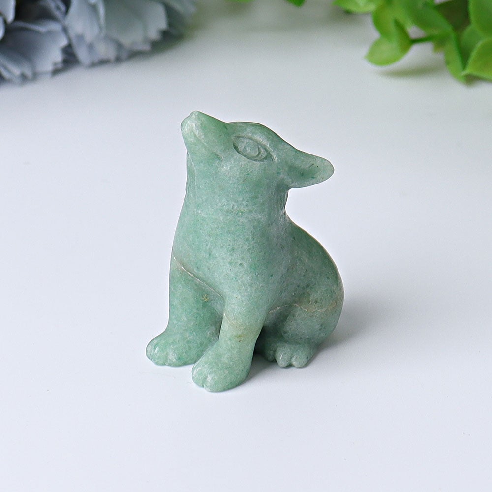 1.8" Wolf Crystal Carvings Wholesale Crystals