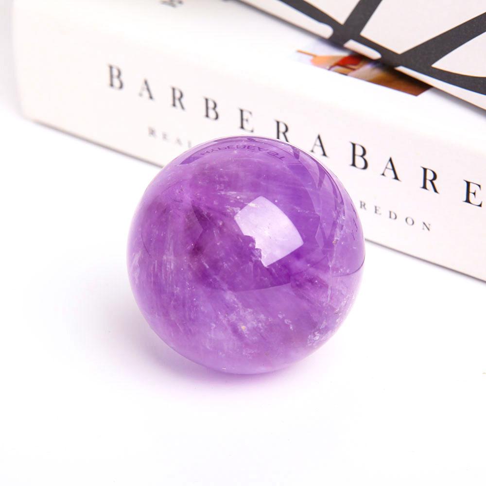 2.25” Natural Amethyst Crystal Sphere Wholesale Crystals