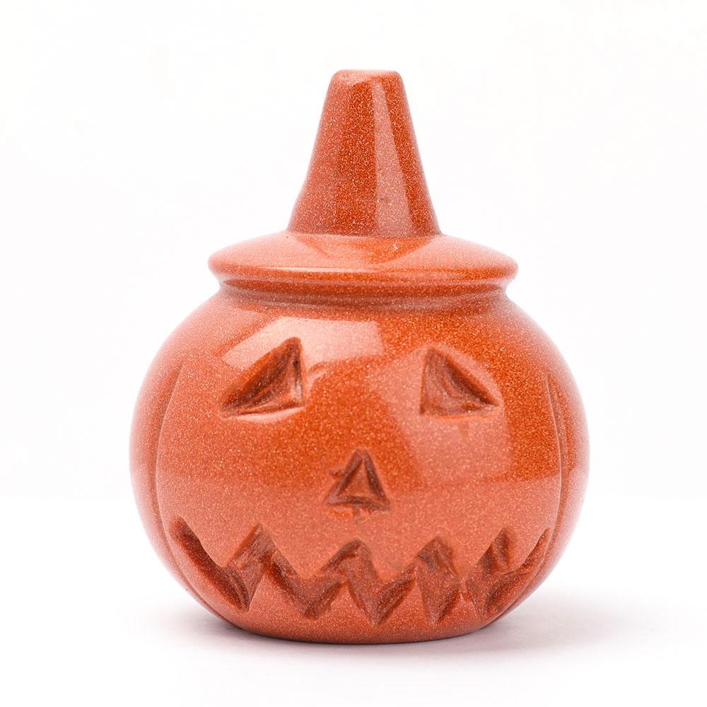 Hand Carved Pumpkin for Halloween Decor Wholesale Crystals