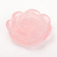 Set of 2 Aventurine Rose Quartz Flower Carvings Wholesale Crystals