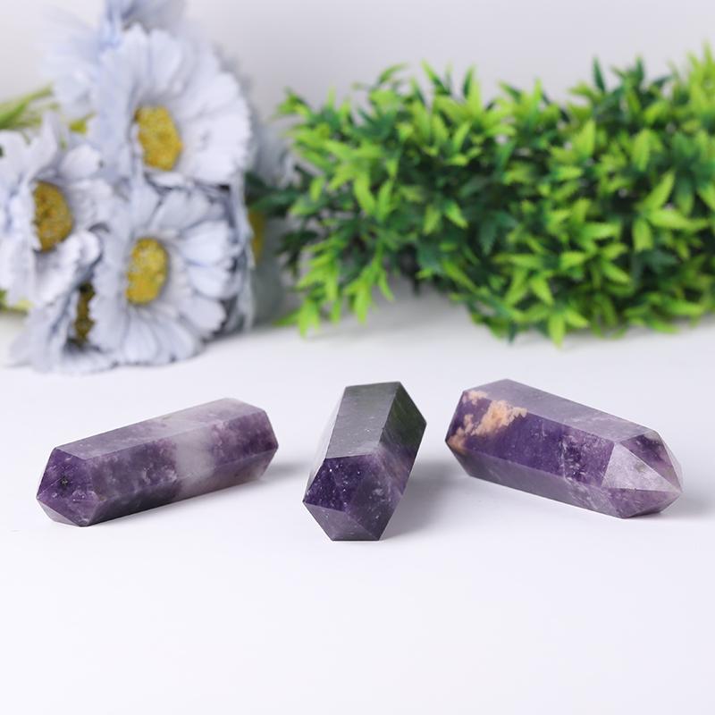 Natural Purple Mica Points Healing Tower Wholesale Crystals