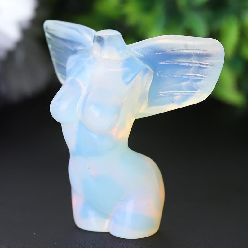 2" Crystal Model with Wings Crystal Carvings Wholesale Crystals