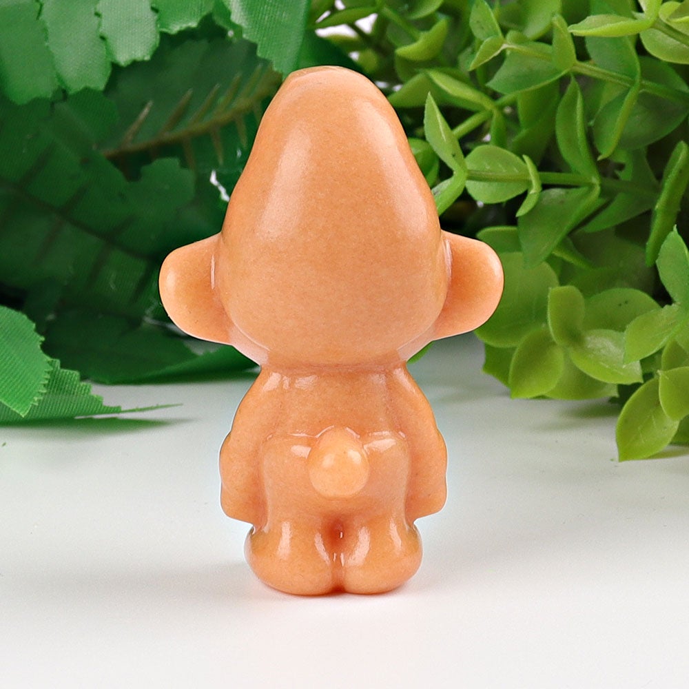 2.3" Yellow Jade Smurfs Crystal Carvings Wholesale Crystals