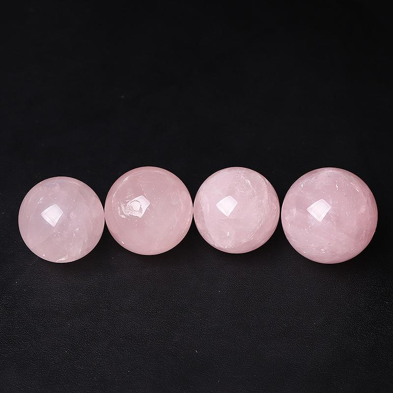 30mm Rose Quartz Crystal Sphere Wholesale Crystals
