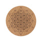 Cork Carved Pattern Coaster Wholesale Crystals