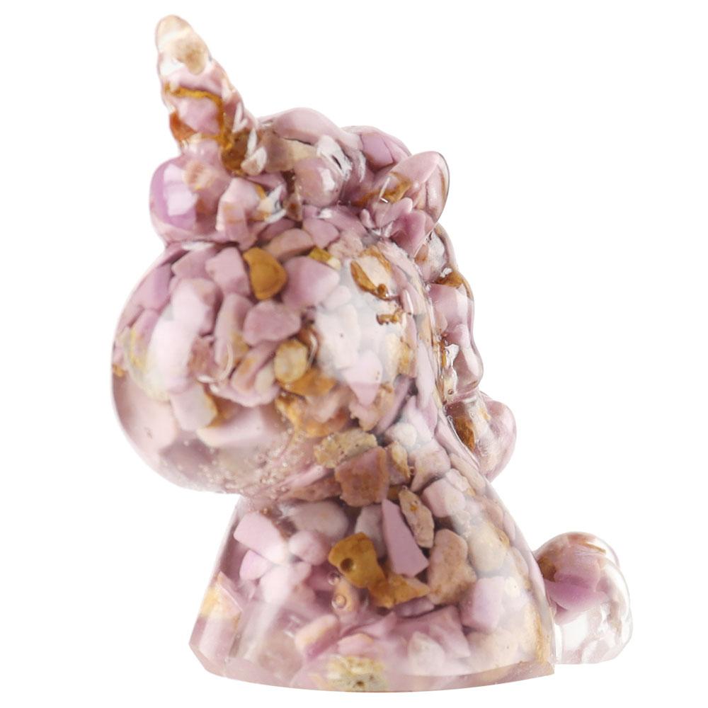 Crystal Chips Unicorn Resin Figurines Ornament for Home Decor Wholesale Crystals