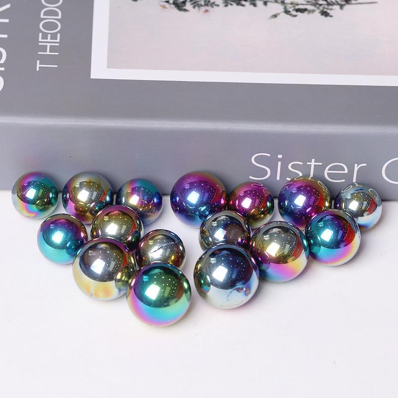 High Quality Titanium Aura Crystal Spheres Crystal Balls for Healing Wholesale Crystals