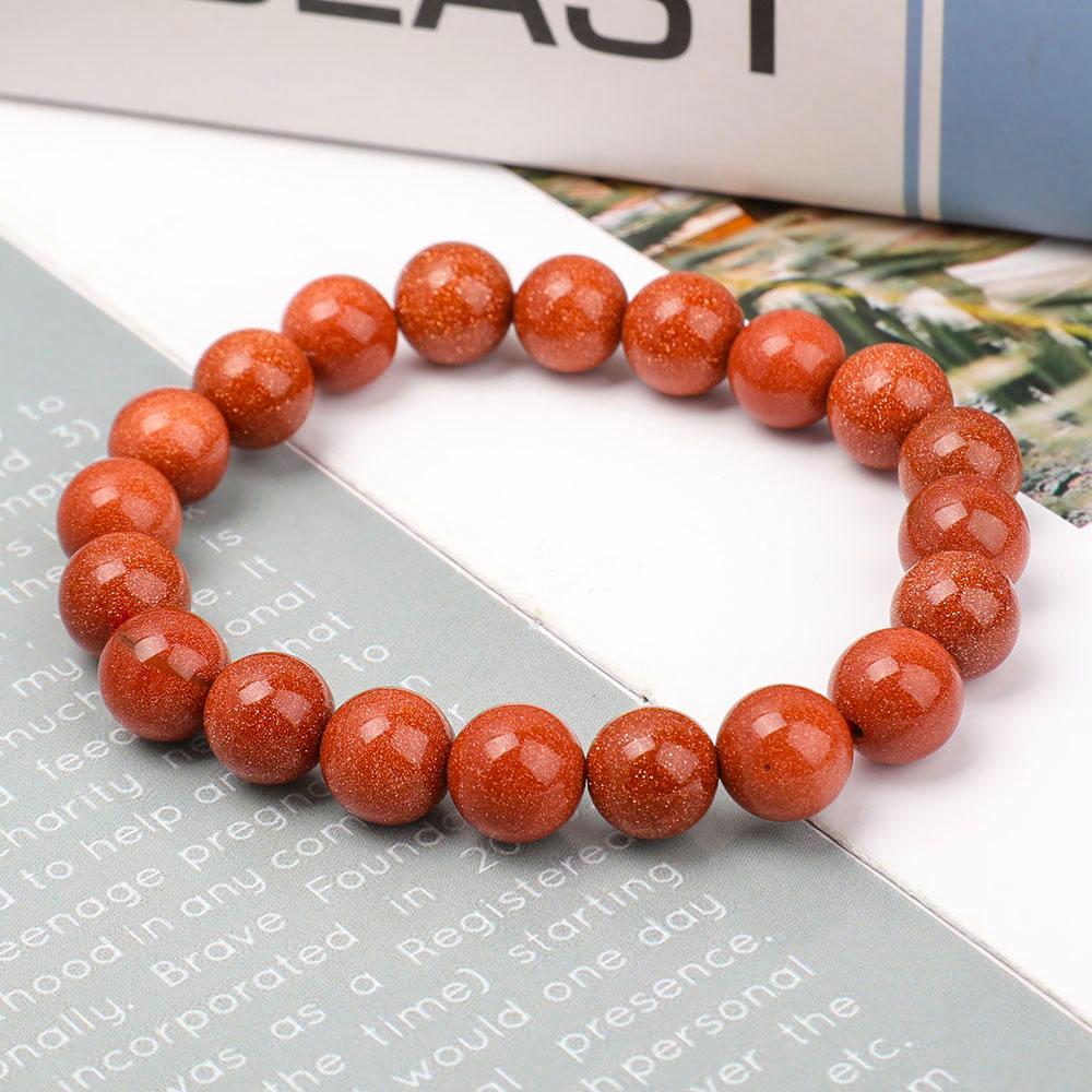 10mm Gold Sandstone Bracelet Wholesale Crystals