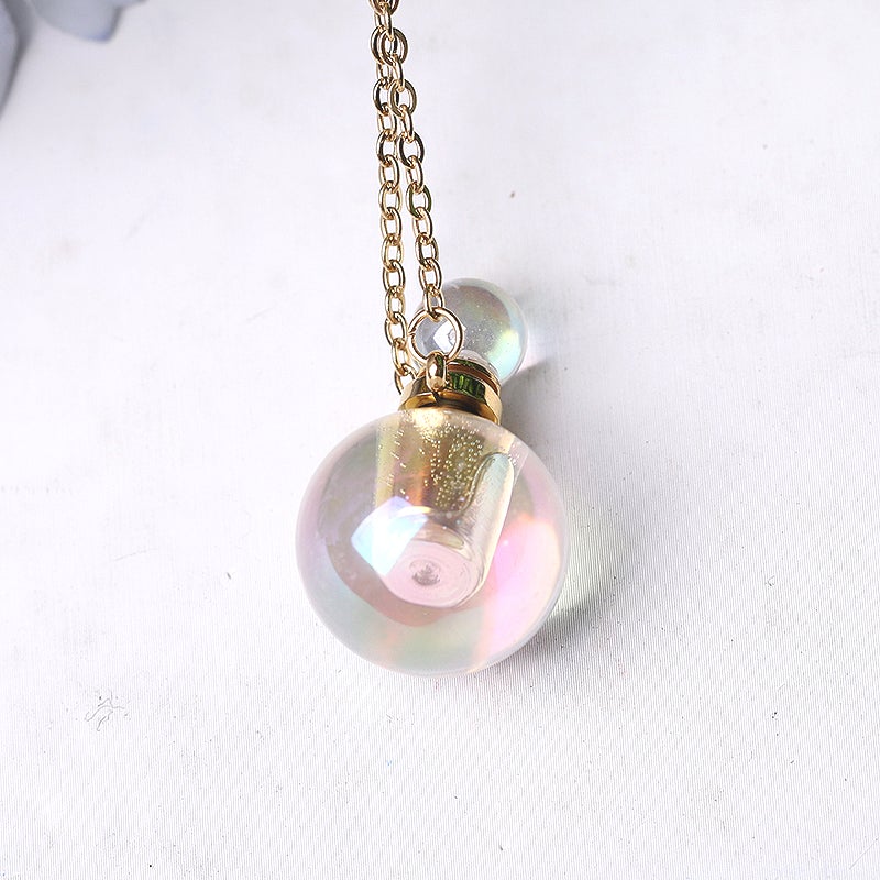 0.5ml Aura Angel Crystal Perfume Bottle Necklace DIY Wholesale Crystals