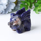 2.3" Sodalite Flying Pig Crystal Carvings Wholesale Crystals