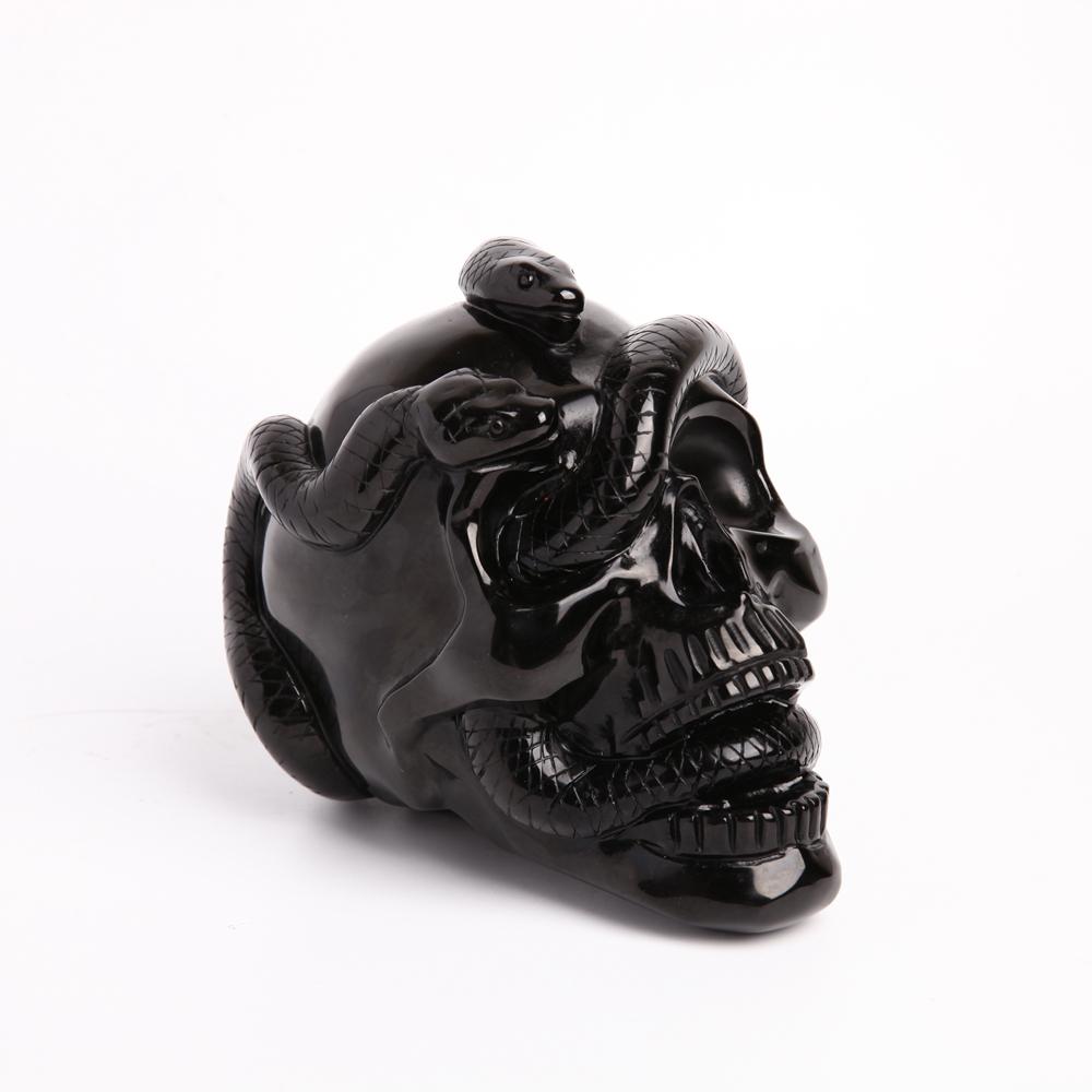 Black Obsidian Crystal Carvings Skull Wholesale Crystals