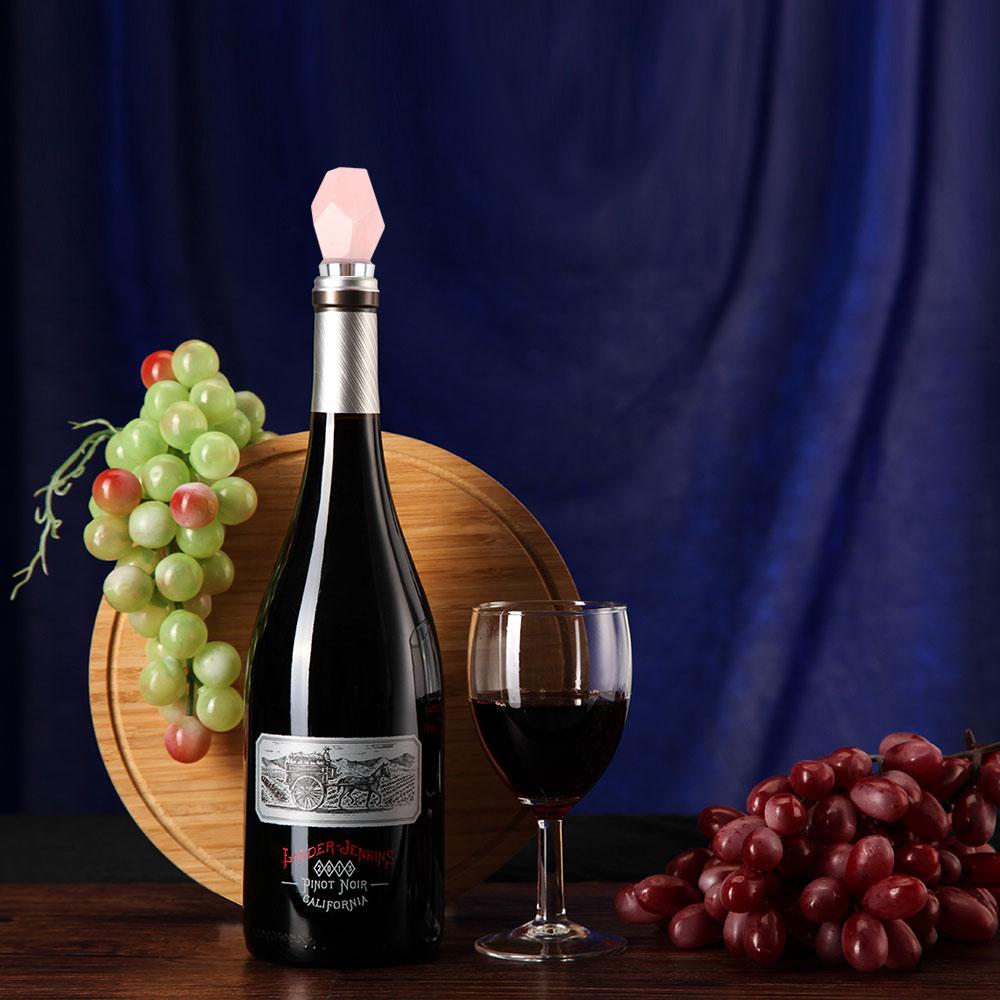 Rose quartz Crystal Carvings Champagne Bottle Stoppers for Wedding Gifts and Decoration Wholesale Crystals