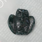 2" Moss Agate Owl Carvings Wholesale Crystals