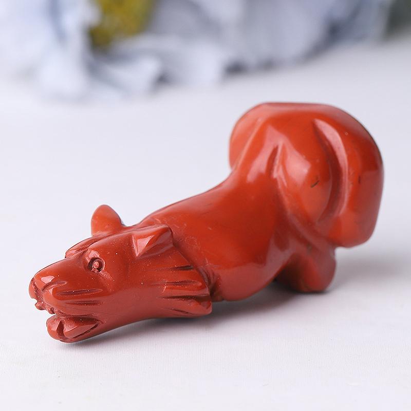 2.5" Wolf Crystal Carvings Wholesale Crystals