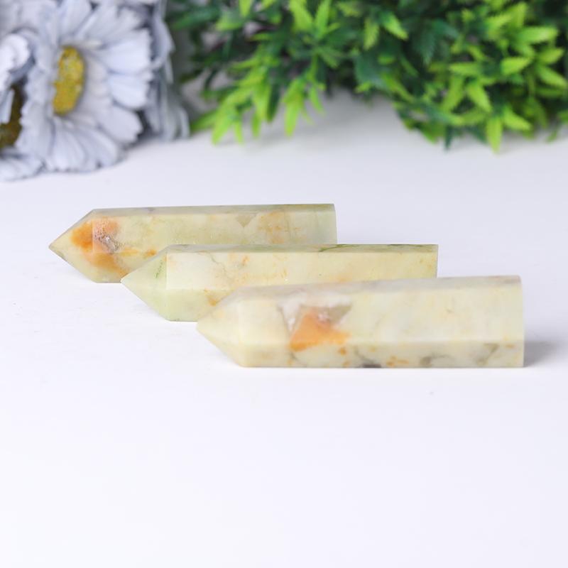 Serpentine Jade Points Wholesale Crystals